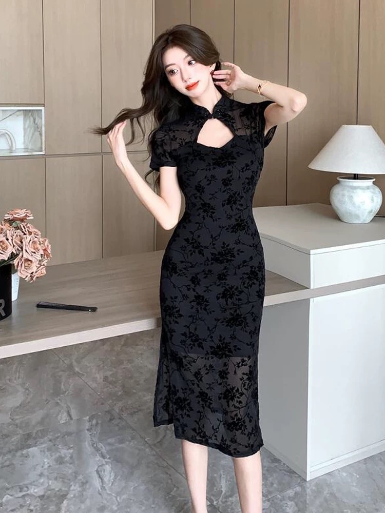 Tall dare qipao dress Q200 images
